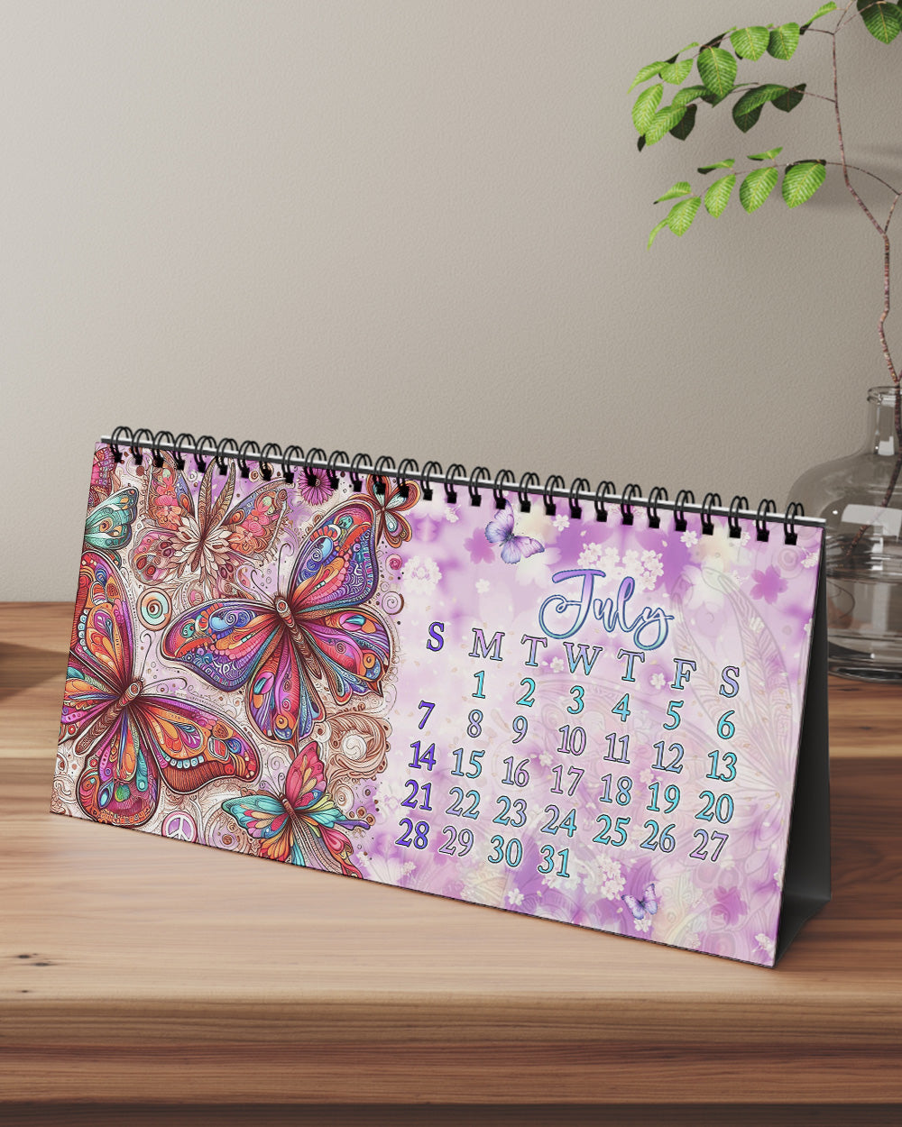 HIPPIE SOUL BUTTERFLY 2024 DESK CALENDAR - YHLT0311233