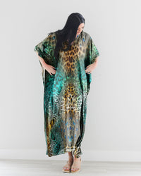 LEOPARD KAFTAN DRESS - TLNO2407234