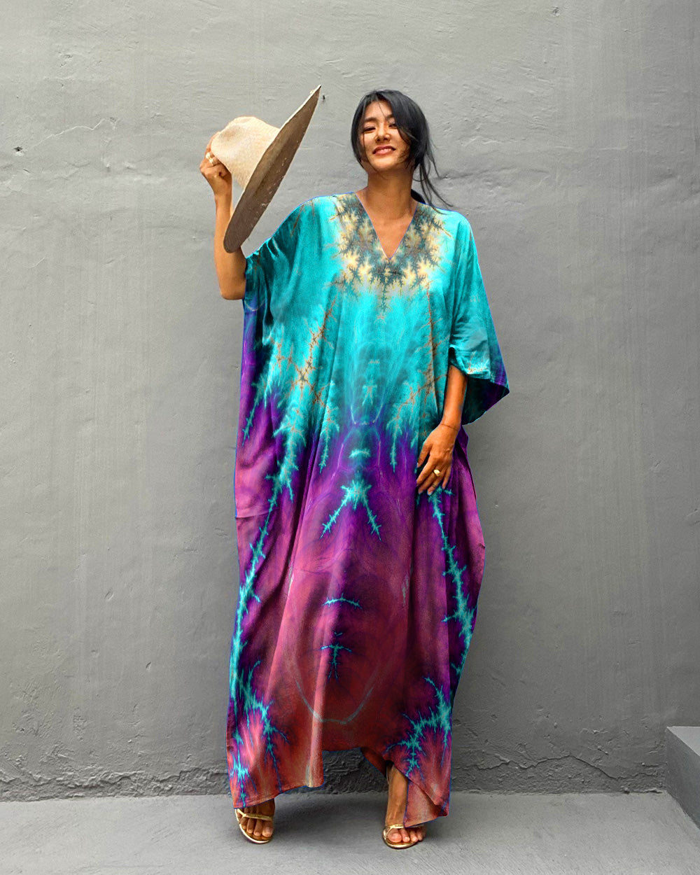 HANNAHS FRACTAL KAFTAN DRESS - TLNZ1307235