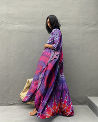 PEACE TIE DYE KAFTAN DRESS - TLNZ1407235