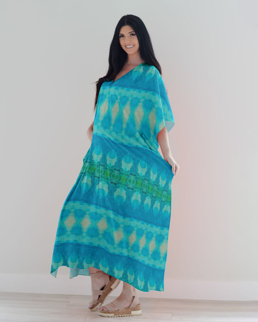 TIE DYE KAFTAN DRESS - TY1307236