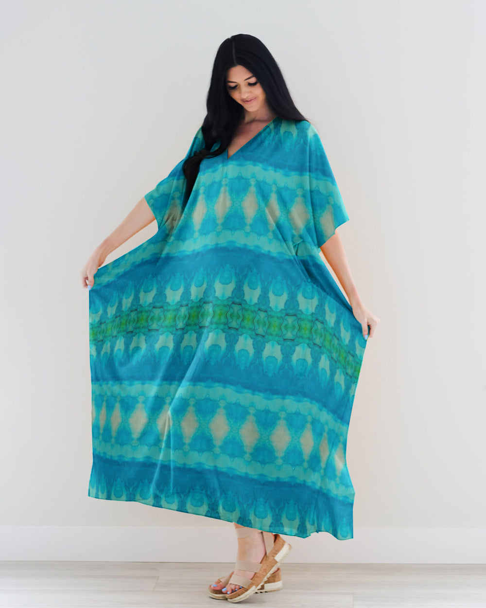 TIE DYE KAFTAN DRESS - TY1307236