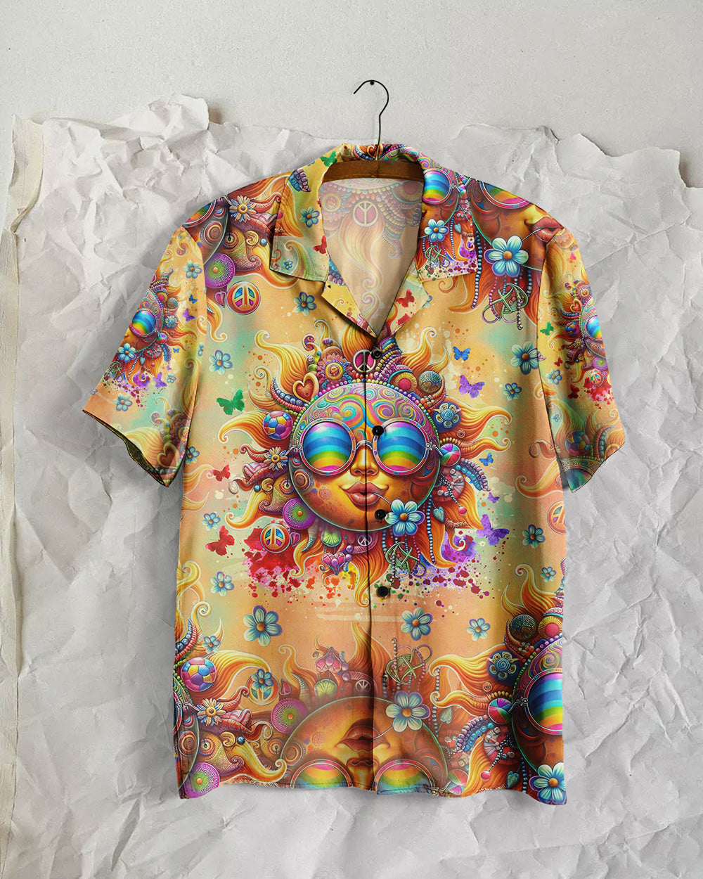 BE YOU THE WORLD WILL ADJUST SUN HAWAIIAN SHIRT - TLNO2106246