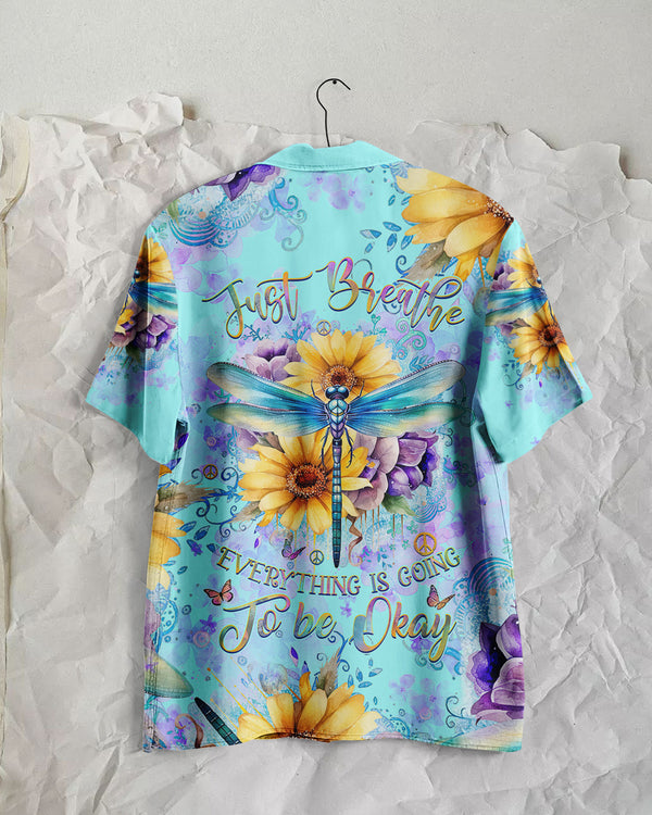 JUST BREATHE DRAGONFLY HAWAIIAN SHIRT - YH0210233