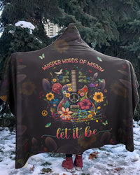 WHISPER WORDS OF WISDOM GUITAR HIPPIE SHERPA BLANKET HOODIE - YHHG1311248