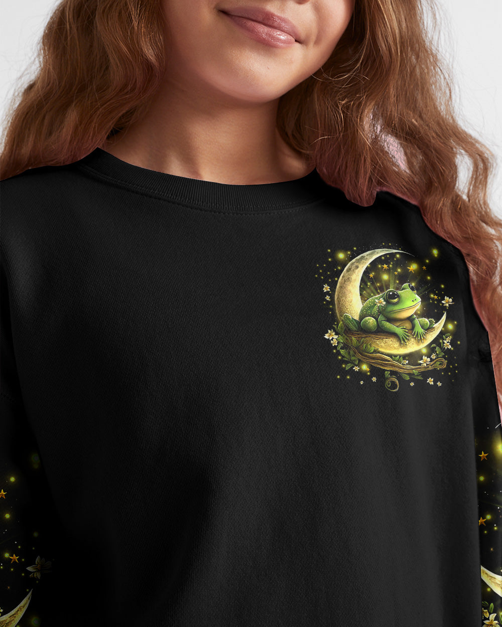 FLY ME TO THE MOON FROG KIDS ALL OVER PRINT - YHDU1812233