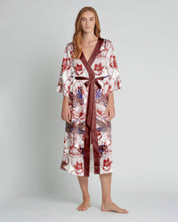 DRAGONLY BUTTERFLY FLOWER KIMONO ROBE - TLNZ1708231