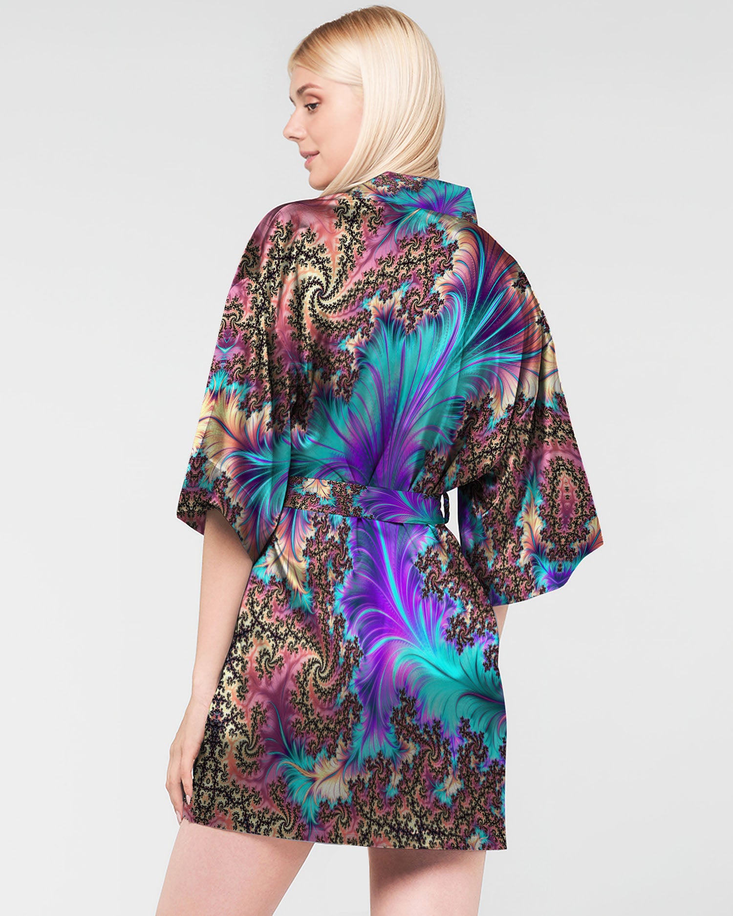 HANNAHS FRACTAL KIMONO ROBE - TLTR2107233