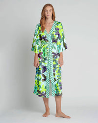 DRAGONLFY FLOWER KIMONO ROBE - TLTW1008239