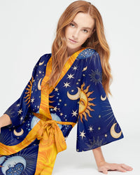 SUN AND MOON HIPPIE KIMONO ROBE - YHHG0308231