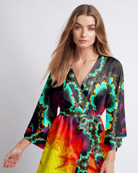 PEACE COLORFUL KIMONO ROBE - TLTW1108231