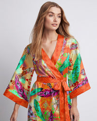 BOHO FEATHER KIMONO ROBE - TLTW3107231