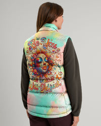 BE YOU THE WORLD WILL ADJUST HIPPIE SUN PUFFER JACKET - TLNO1211244