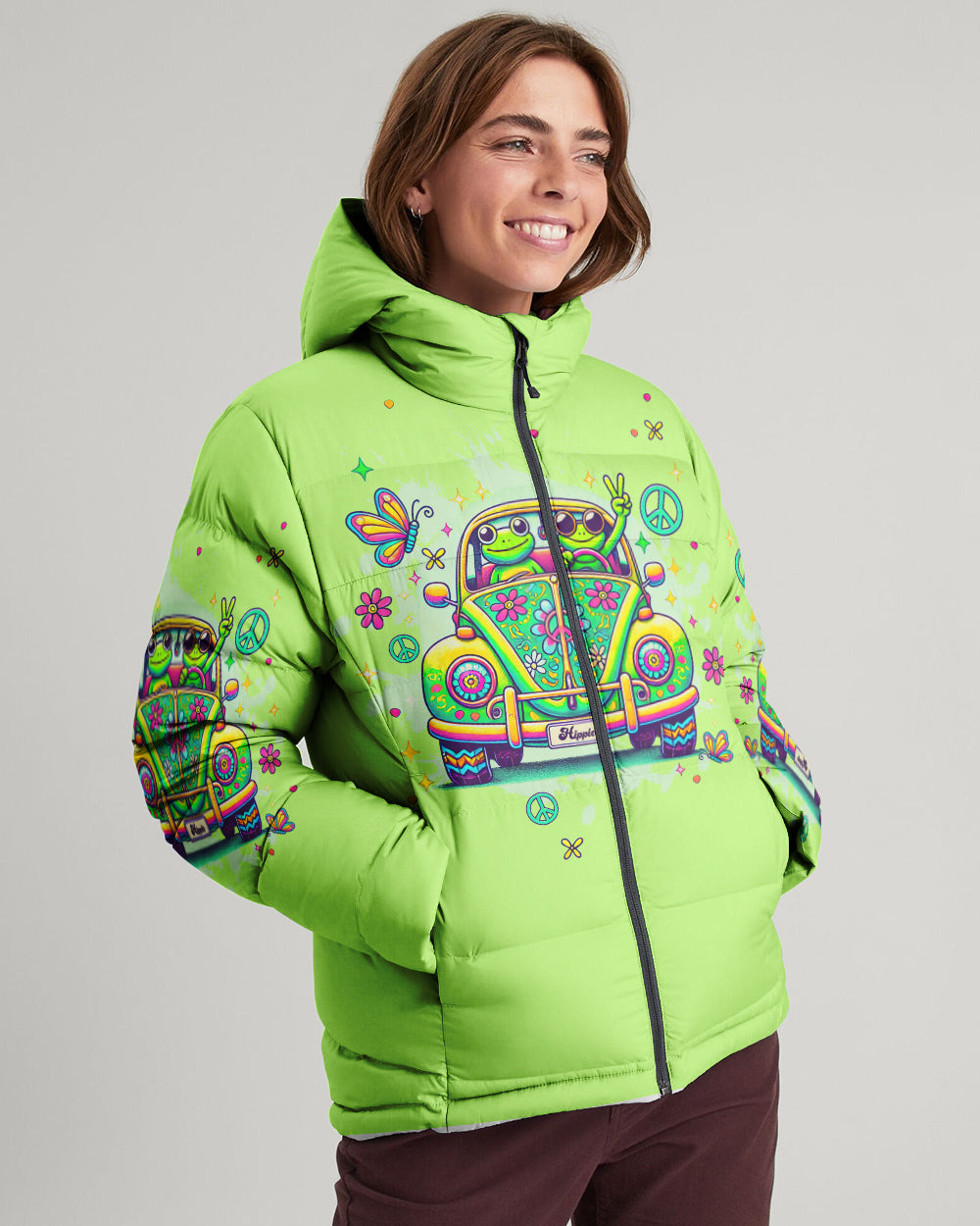 RUNNING AGAINST THE WIND FROG CAR PUFFER JACKET - TLNT1311244