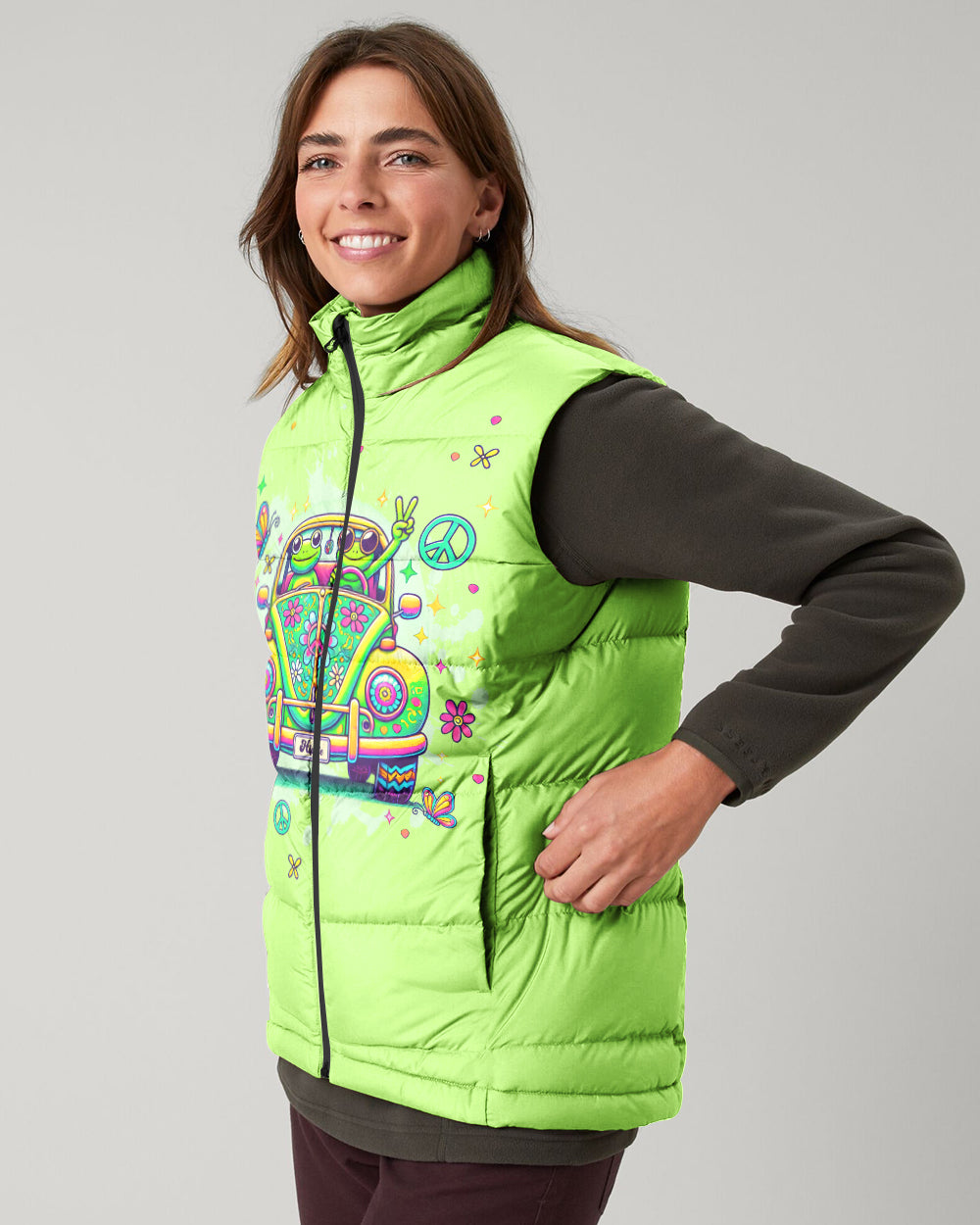 RUNNING AGAINST THE WIND FROG CAR PUFFER JACKET - TLNT1311244