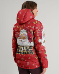 DON'T STOP BELIEVING CHRISTMAS PUFFER JACKET - TLTR0811246