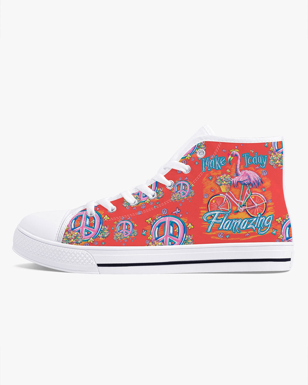 MAKE TODAY FLAMAZING HIGH TOP CANVAS SHOES - TY0206234