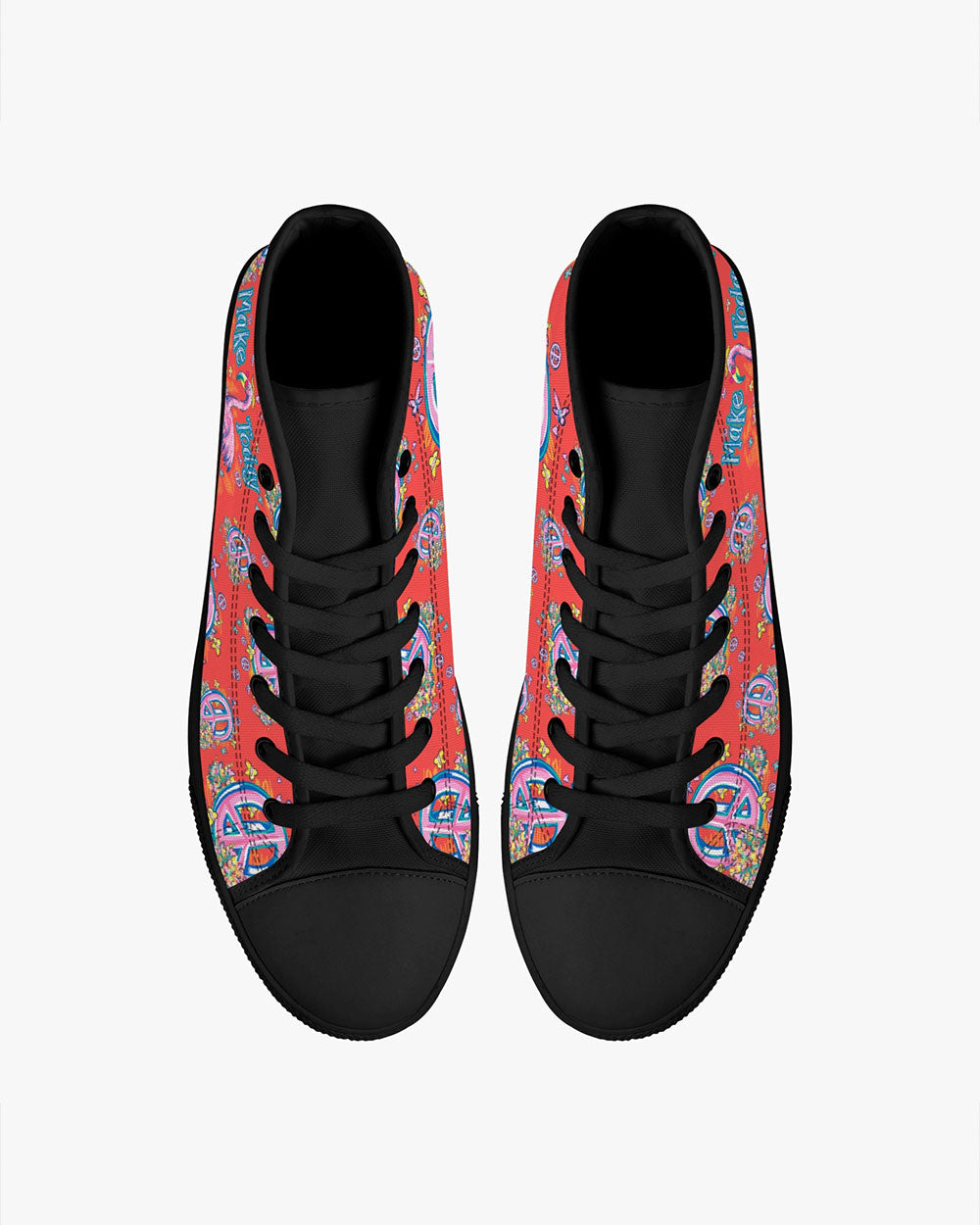 MAKE TODAY FLAMAZING HIGH TOP CANVAS SHOES - TY0206234