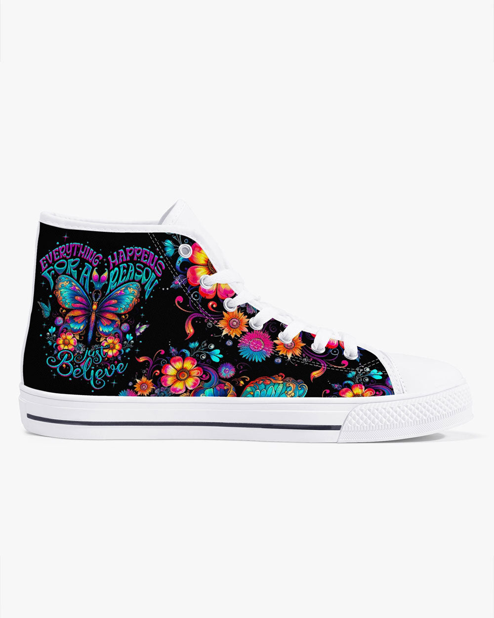 JUST BELIEVE HIGH TOP CANVAS SHOES - TY2006233