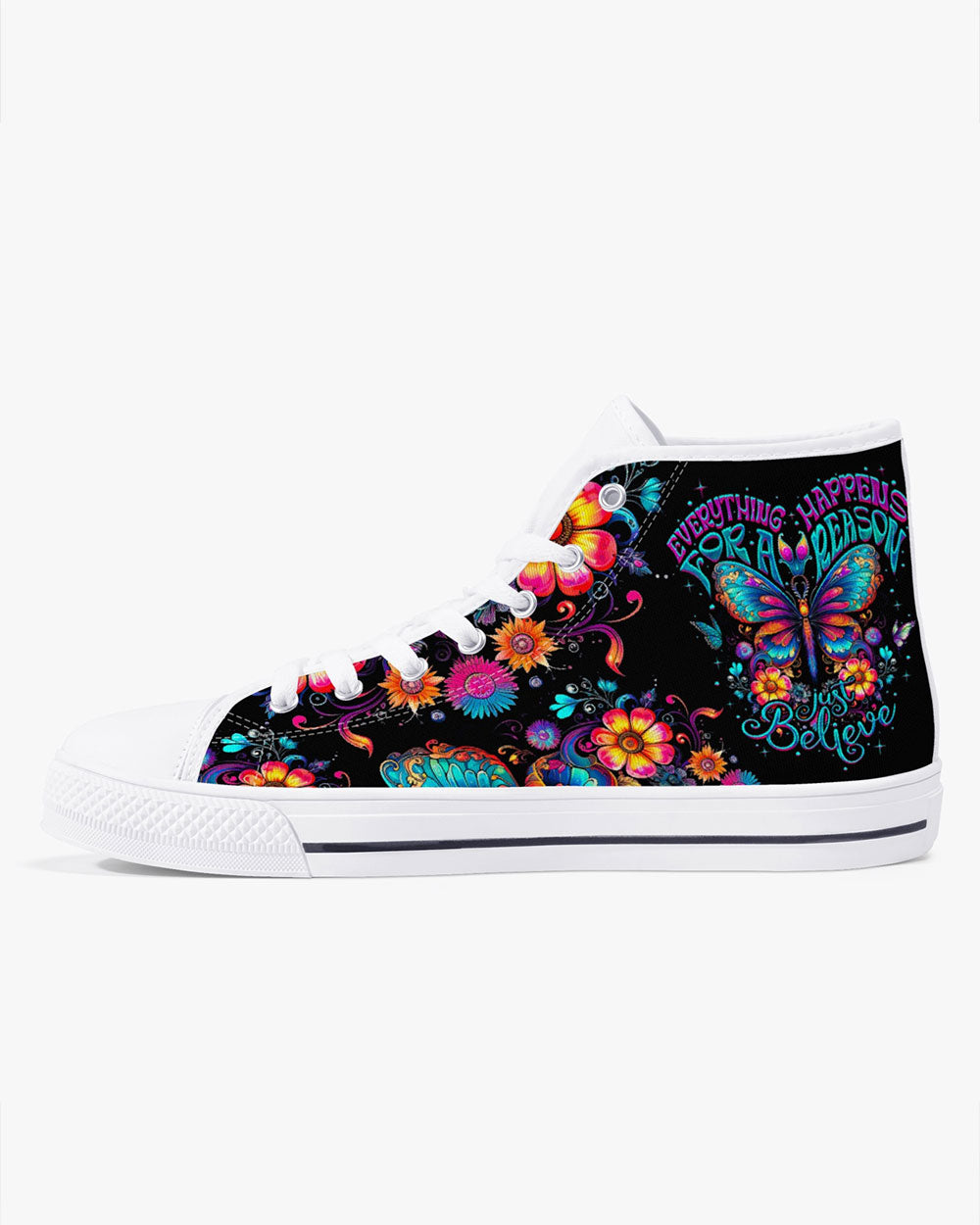 JUST BELIEVE HIGH TOP CANVAS SHOES - TY2006233