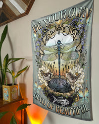 BE YOUR OWN KIND OF BEAUTIFUL DRAGONFLY TAPESTRY - TLNZ2107232
