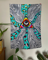 PSYCHEDELIC EYES BOHO TAPESTRY - TLTR0708234