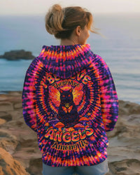 I BELIEVE THERE ARE ANGELS AMONG US CAT SWIRL ALL OVER PRINT - TLNO0403261