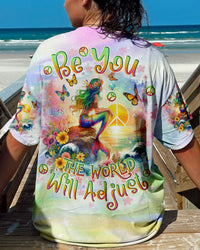 BE YOU THE WORLD WILL ADJUST MERMAID ALL OVER PRINT - TLNO1511231