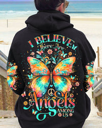 I BELIEVE THERE ARE ANGELS AMONG US BUTTERFLY ALL OVER PRINT - TLNO2912231