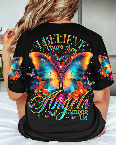 I BELIEVE THERE ARE ANGELS AMONG US BUTTERFLY ALL OVER PRINT - TLNO1807231