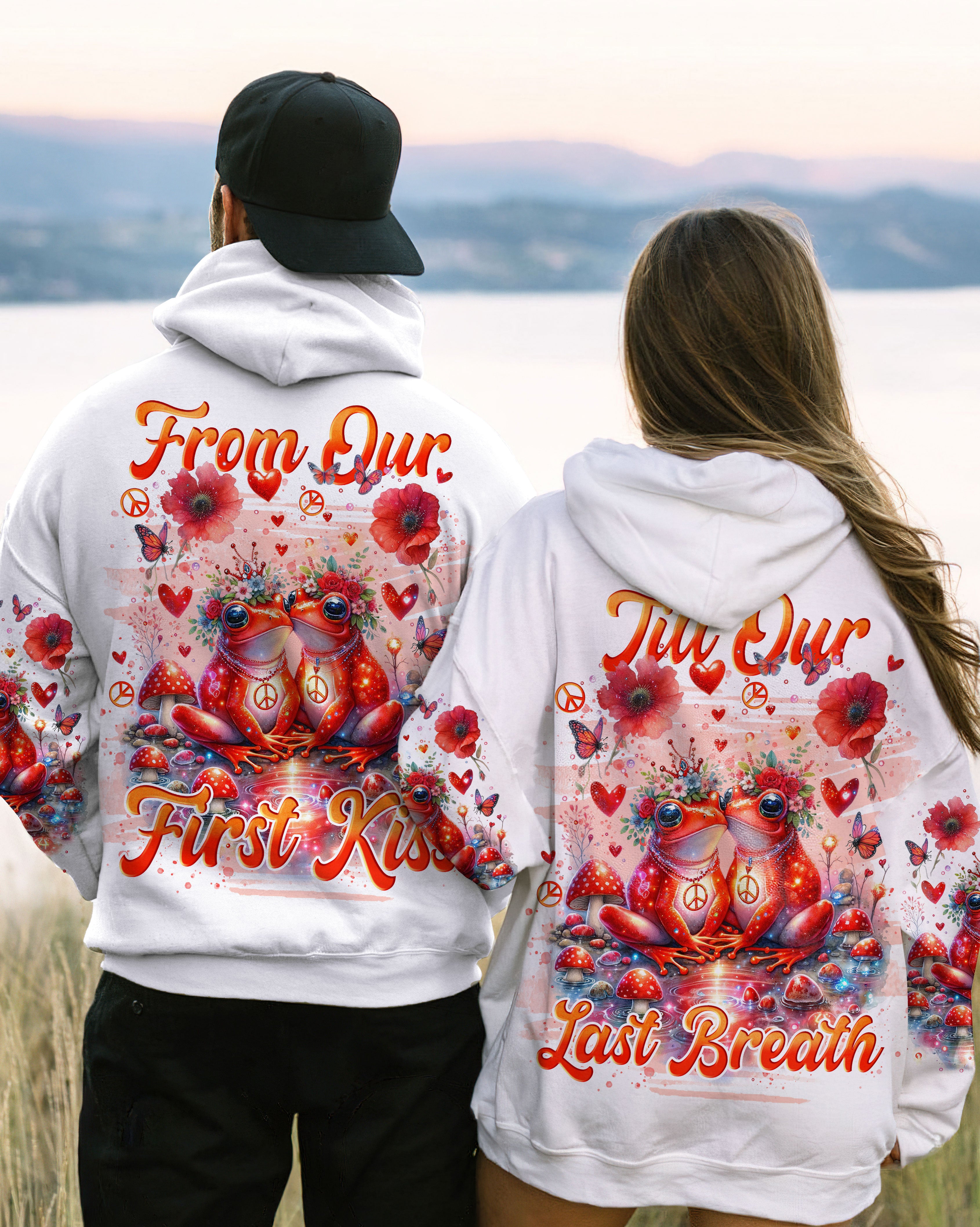 FROM OUR FIRST KISS TILL OUR LAST BREATH FROG COUPLE ALL OVER PRINT - TLNO0401241