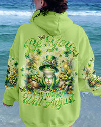 BE YOU THE WORLD WILL ADJUST FROG PATRICK'S DAY ALL OVER PRINT - TLNO0501241