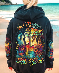 FIND ME WHERE THE MUSIC MEETS THE OCEAN GUITAR ALL OVER PRINT - TLNO2204231