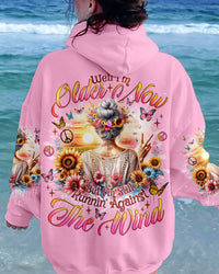 RUNNING AGAINST THE WIND OLD LADY SUNFLOWER ALL OVER PRINT - TLNO2812231