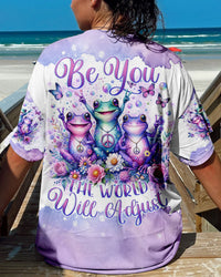BE YOU THE WORLD WILL ADJUST FROG ALL OVER PRINT - TLNO2311231