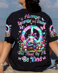 ALWAYS SPARKLE AND SHINE FROG ALL OVER PRINT - TLNO506246