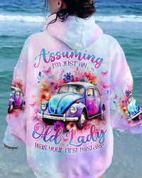 ASSUMING I'M JUST AN OLD LADY CAR FLOWER ALL OVER PRINT - TLNO2512232