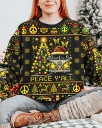 PEACE Y'ALL CHRISTMAS UGLY ALL OVER PRINT - TLNO2610231