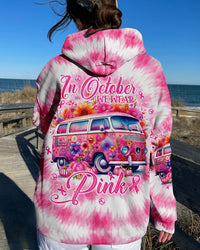 IN OCTOBER WE WEAR PINK TIE DYE ALL OVER PRINT - TLNO0108231