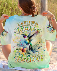 JUST BELIEVE HUMMINGBIRD ALL OVER PRINT - TLNO0606241