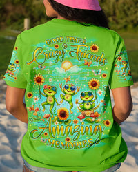 GOOD TIMES CRAZY FRIEND FROG ALL OVER PRINT - TLNO0107241