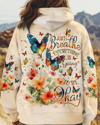 JUST BREATHE BUTTERFLY ALL OVER PRINT - TLNO0810242