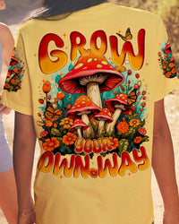 GROW YOUR OWN WAY MUSHROOMS ALL OVER PRINT - TYQY0310232