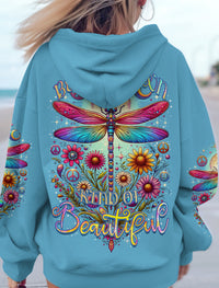 BE YOUR OWN KIND OF BEAUTIFUL DRAGONFLY ALL OVER PRINT - TYQY0711233