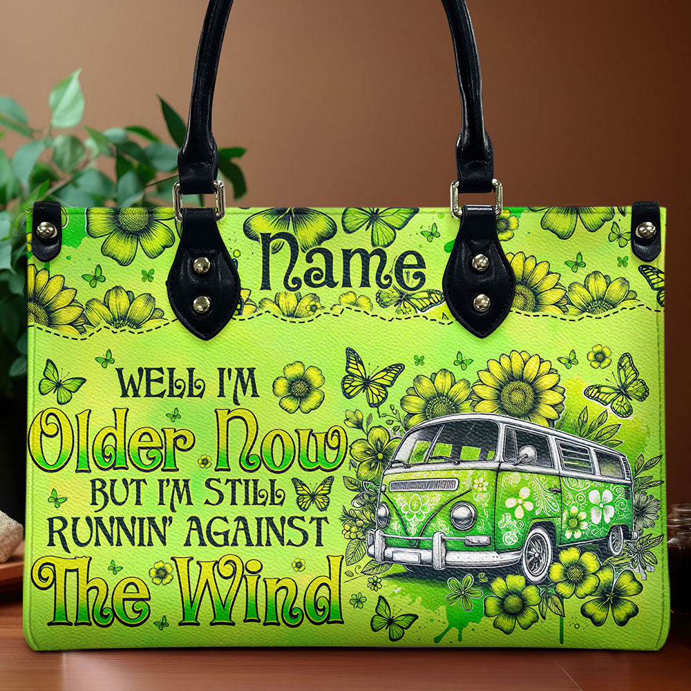 PERSONALIZED RUNNING AGAINST THE WIND LEATHER HANDBAG - TYTM0702254