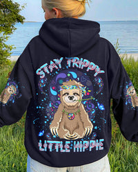 STAY TRIPPY LITTLE HIPPIE SLOTH ALL OVER PRINT - YHDU0512244