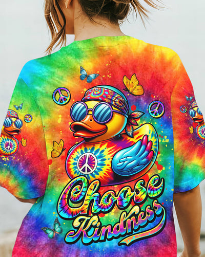 CHOOSE KINDNESS HIPPIE DUCK ALL OVER PRINT - YHDU1306241