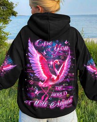BE YOU THE WORLD WILL ADJUST FLAMINGO ALL OVER PRINT - YHDU2511241