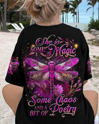 SHE IS SOME MAGIC DRAGONFLY ALL OVER PRINT - YHDU0706231