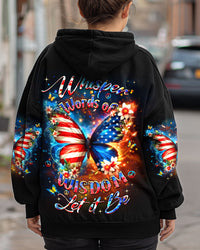 WHISPER WORDS OF WISDOM LET IT BE BUTTERFLY ALL OVER PRINT - YHDU2702253